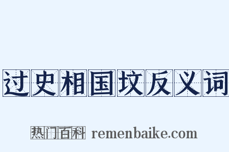过史相国坟反义词是什么意思的图片